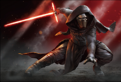 3Dポストカード スター・ウォーズ/フォースの覚醒 カイロ・レン Kylo Ren in the Dark