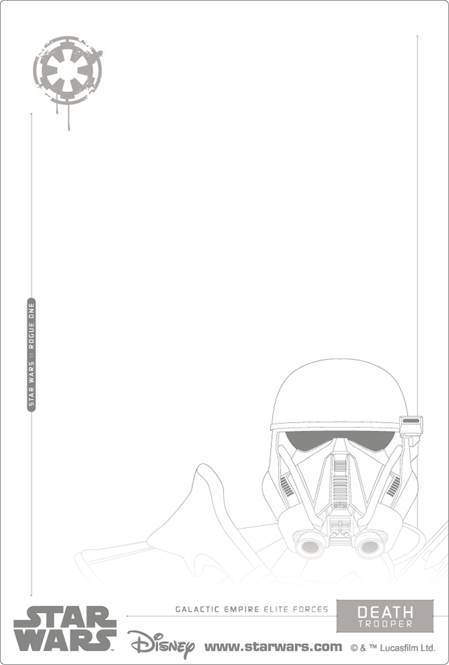 3Dポストカード Star Wars スター・ウォーズ ローグワン TROOPERS 裏面