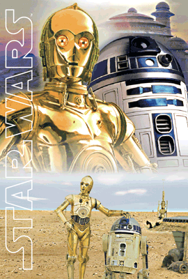3Dポストカード スター・ウォーズ オリジナル・トリロジー C-3PO＆R2-D2