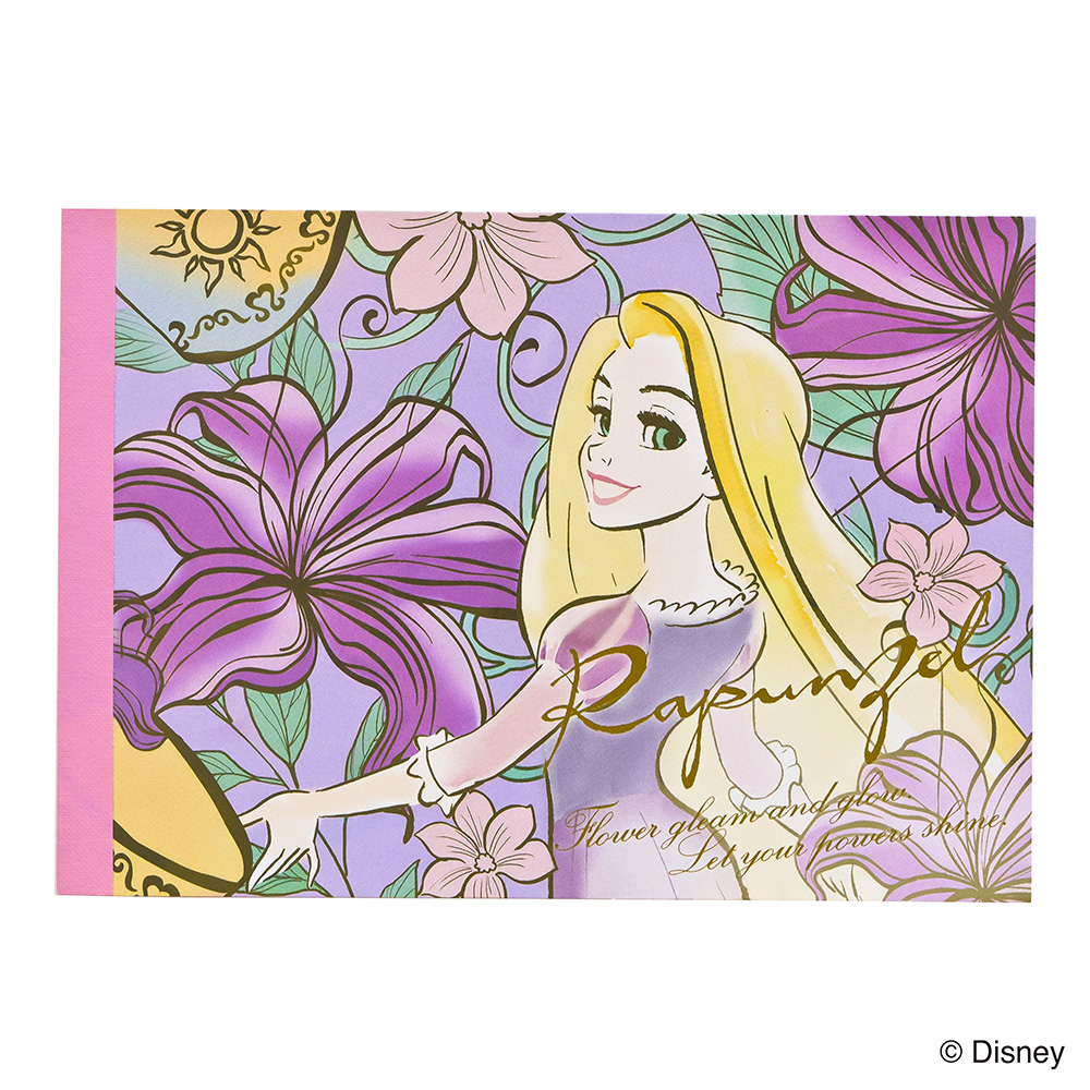 ロイヤルフローラルA6メモ 塔の上のラプンツェル　ラプンツェル