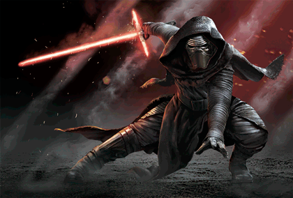 3Dポストカード スター・ウォーズ/フォースの覚醒 カイロ・レン Kylo Ren in the Dark S3713