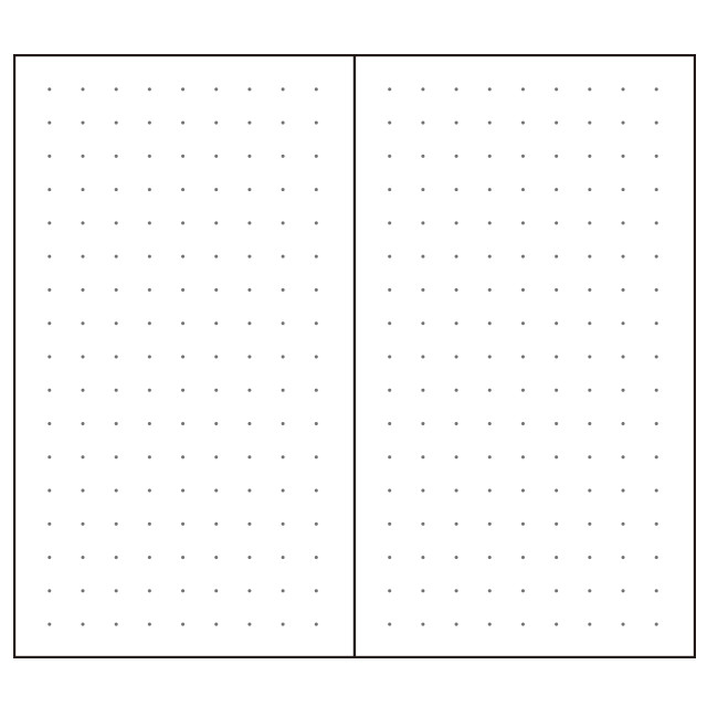 中の用紙は、文字もイラストも描きやすい5mmドット紙面。
