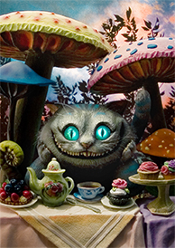 3Dポストカード アリス・イン・ワンダーランド チェシャ猫