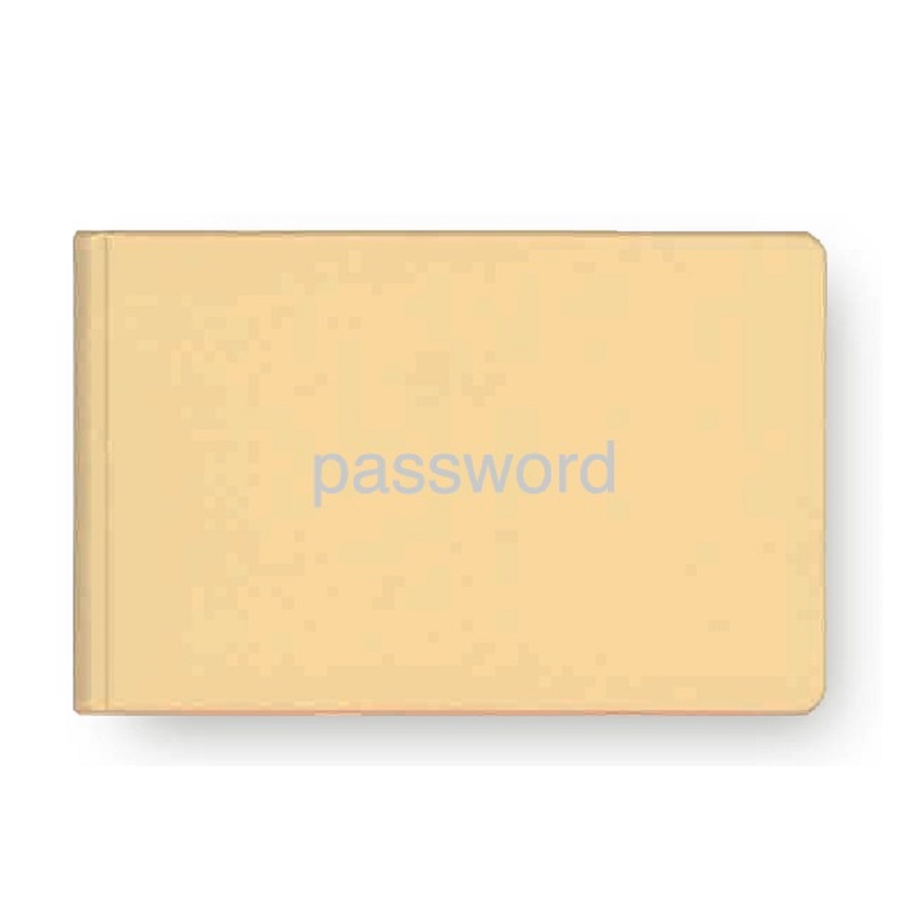 ID･パスワードブック ベージュ