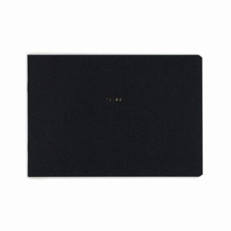 isshoni. ノート デスク 横罫 PC15インチ対応 ブラック R1723
