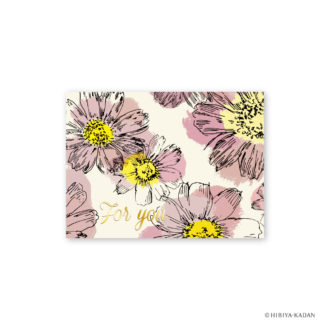 日比谷花壇 グリーティングカード コスモス N7707