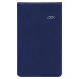 2026年1月始まり アポイント Appoint 大きな文字シリーズ 1ヶ月ホリゾンタル 縦開き 薄型 手帳(ミニ)サイズ ネイビー E8315