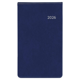2026年1月始まり アポイント Appoint 大きな文字シリーズ 1ヶ月ホリゾンタル 縦開き 薄型 手帳(ミニ)サイズ ネイビー E8315