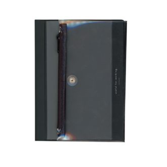 isshoni. ペンケース付ノートカバーPVC B6対応 ブラック  N1867