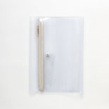 isshoni. ペンケース付ノートカバーPVC B6対応 クリアBE N1871