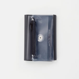 isshoni. カードファイル PVC ブラック　N1914