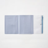 isshoni.ペンケース付きノートカバーPVC A5 Rホワイト N1938