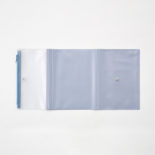 isshoni.ペンケース付きノートカバーPVC A5 Rホワイト N1938