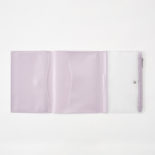 isshoni.ペンケース付きノートカバーPVC B6 Rホワイト N1930