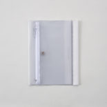 isshoni.ペンケース付きノートカバーPVC B6 Rホワイト N1930