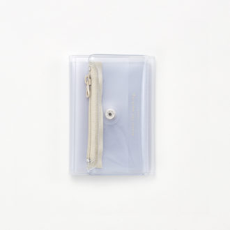 isshoni. カードファイル PVC Rクリアベージュ　N1950