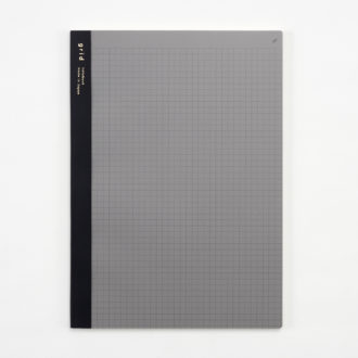 isshoni.ノート ナンバー B5 方眼 ブラック R1787＊2022年度グッドデザイン賞受賞商品