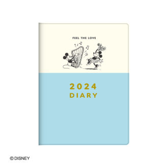 2024年1月始まり ディズニー Disney Diary B6 ウィークリー ミッキー＆ミニー / ダンス E6198