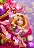 sisa 3Dポストカード クリスマスオーナメント ラプンツェル S3675