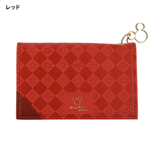 おとなのディズニー ネームカードケース レッド N1506