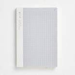 isshoni.ノート ナンバー A6 方眼 クリア R1810