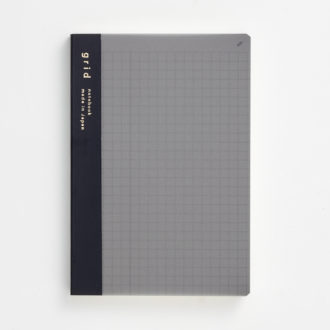 ｉｓｓｈｏｎｉ．ノート　ナンバー　Ａ６　方眼　ブラック　R1811