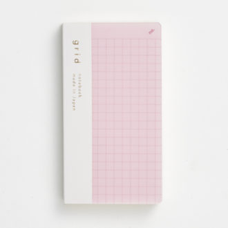 ｉｓｓｈｏｎｉ．ノート　ナンバー　ミニ　方眼　ピンク　R1819