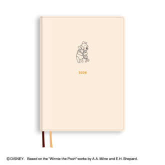 2026年1月始まり ディズニー Disney Diary B6 ウィークリー プー アイボリー E6207