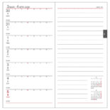 2025年9月始まり Appoint 1週間+横罫 手帳サイズ ネイビー E2313