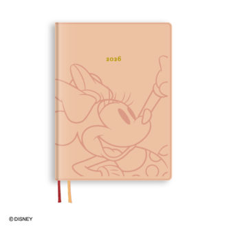 2026年1月始まり ディズニー Disney Diary B6 ウィークリー ミニー ピンク E6225
