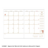 2026年1月始まり ディズニー Disney Diary B6 ウィークリー プー ミント E6227