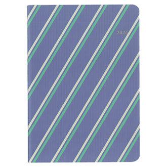 2026年4月始まり ミル MILL E9620 1ヶ月ブロック 月曜始まり 薄型 STRIPE A6 ブルー