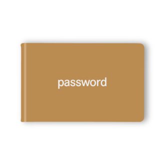 ID･パスワードブック ブラウン U1058