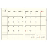 2027年1月始まり ミル MILL A6 Monthly FLEURS GR