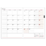 2027年1月始まり アポイント バーチカル週間メモ B6 ブラック