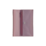 isshoni.ケース付ノートカバーPVC A6 ﾛｰｽﾞﾋﾟﾝｸ N6171