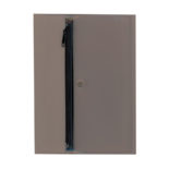 isshoni.ケース付ノートカバーPVC A5 ｽﾓｰｸﾌﾞﾗｯｸ N6179