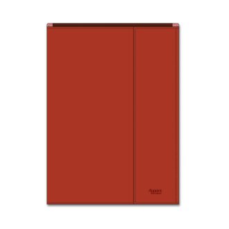 手帳カバー A5 包むタイプ レッド アポイントステーショナリー