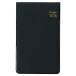 2026年1月始まり アポイント Appoint E1006 1週間+横罫 縦開き 手帳(ミニ)サイズ ブラック