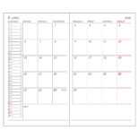 2026年1月始まり アポイント Appoint E1016 1ヶ月ブロック 薄型 手帳サイズ ベージュ