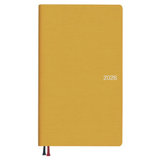 2026年1月始まり アポイント Appoint E1375 1週間ファミリーレイアウト 日曜始まり 手帳サイズ イエロー