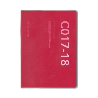 2017年4月始まり コネクトグラフィック CONNECT GRAPHIC Base V2455 1週間バーチカル B6 レッド