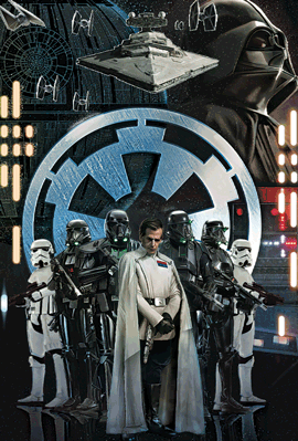 3Dポストカード スター・ウォーズ　ローグ・ワン オーソン・クレニック デス・トルーパー ストームトルーパー スター・デストロイヤー GALACTIC EMPIRE S3732