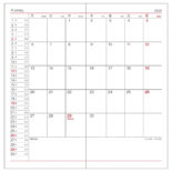 2026年1月始まり ハンディピック Handy pick ラージサイズ 1ヶ月ブロック 薄型 エンジ E1093
