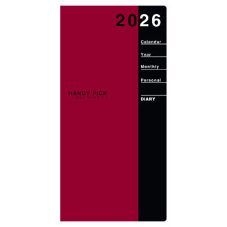 2026年1月始まり ハンディピック Handy pick ラージサイズ 1ヶ月ブロック 薄型 エンジ E1093