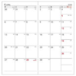 2026年1月始まり ハンディピック Handy pick ラージサイズ 1ヶ月ブロック 薄型 グリーン E1092