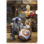3Dクリアファイル STAR WARS スター・ウォーズ/フォースの覚醒 C-3PO R2-D2 BB-8 All-star Droids