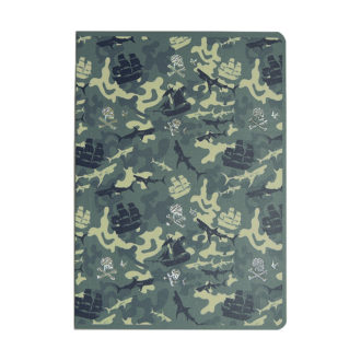 パイレーツ・オブ・カリビアン5／最後の海賊 B6ノート Skull×Camo R1437
