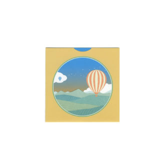 夜更けのカード バースデーカード 気球