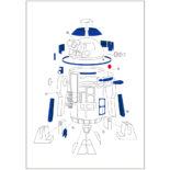 スター・ウォーズ エピソード8/最後のジェダイ メモ A7 EngineeringDrawing R2-D2